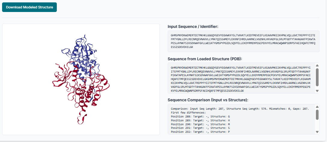 Download Modelled Structure for user-defined method