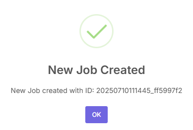 Create Job ID
